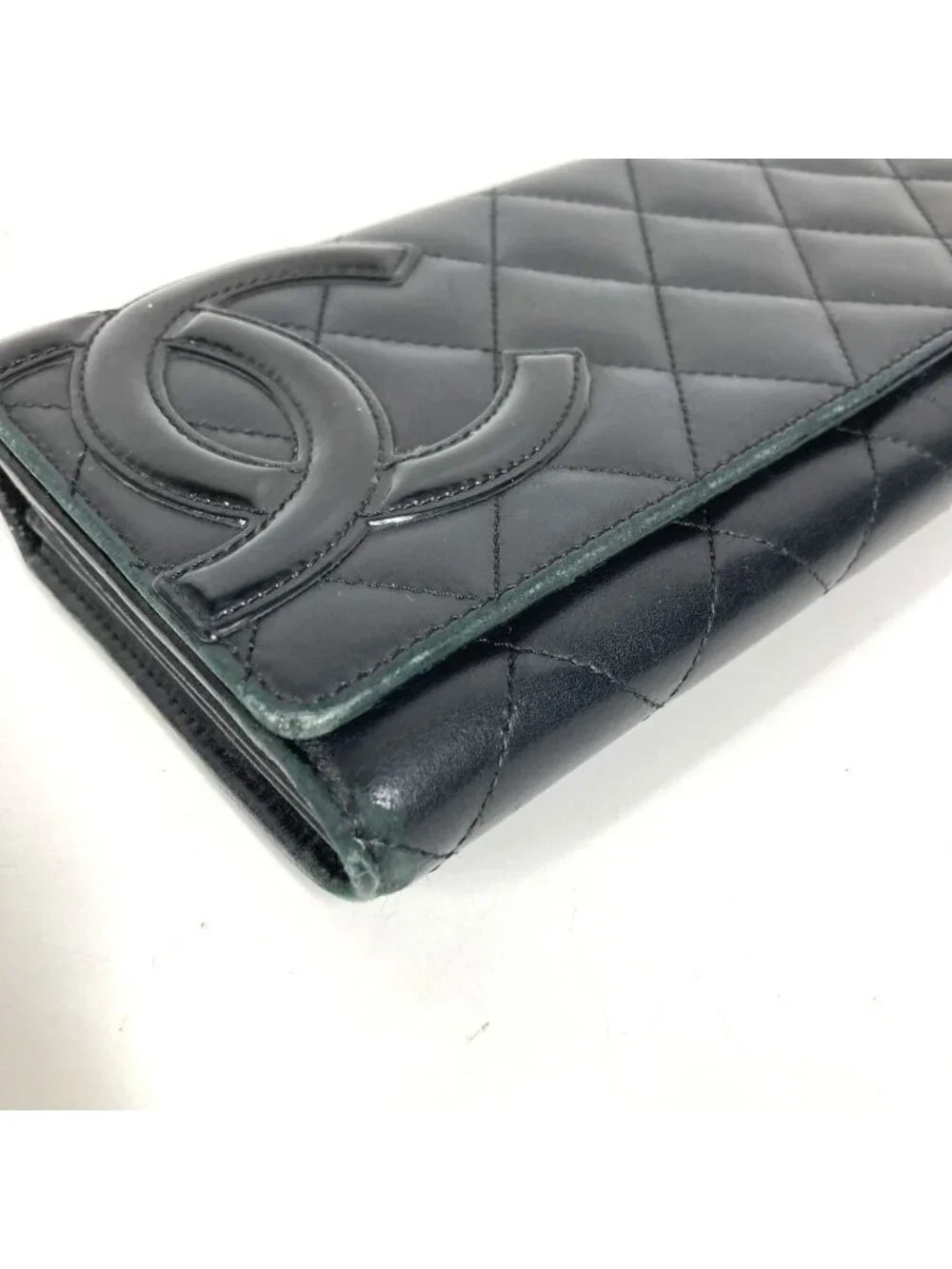 Chanel Wallet CC Logo Leather Black